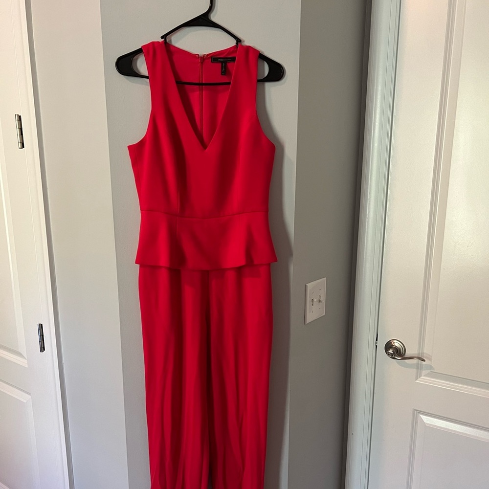 BCBG-Maxazria- Red Jumpsuit-Like new!
